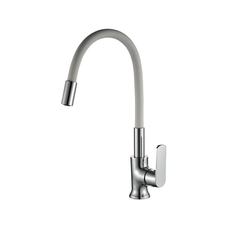 Píobán uilíoch 520mm píopa uisce elbow fada cruach dhosmálta chrome plátáilte faucet